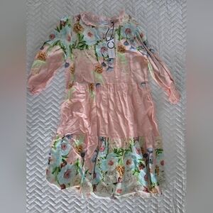 Christina Vergani Linen Floral Dress